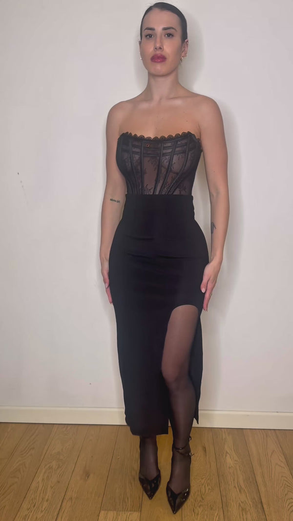INCANTO black lace corset